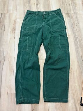 Women’s Garage Green Utility Work Pants‎